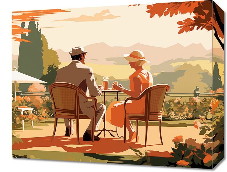 Obraz 50x40cm Retro Randka zdjęcie 1