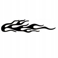 Naklejka Wlepka Ogień Płomień Fire na Auto Motocykl Tuning Ozdoba Wypukła