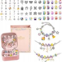 ZESTAW DO ROBIENIA BRANSOLETEK NASZYJNIKÓW ZAWIESZKI KORALIKI PREZENT