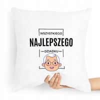 Poduszka Na Dzień Dziadka Wszystkiego Najlepszego Z Nadrukiem Ze Zdjęciem