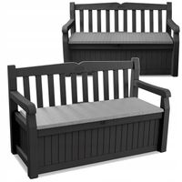 SKRZYNIA ŁAWKA OGRODOWA SCHOWEK Keter Bench 265L GRAFIT 2w1