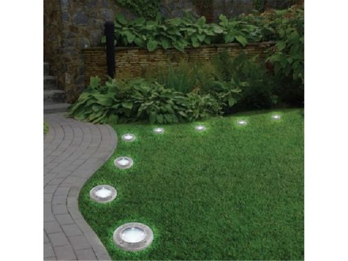 DISK LIGHT Lampki solarne gruntowe 2szt na Arena.pl