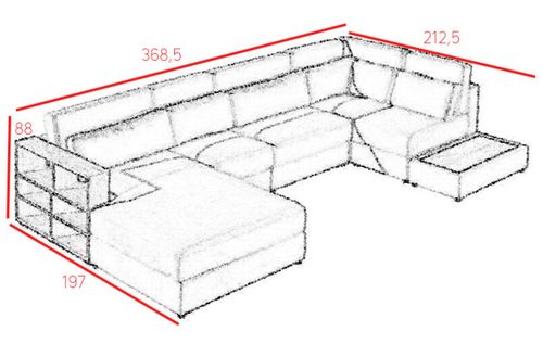 Narożnik Modułowy Palermo III na Arena.pl