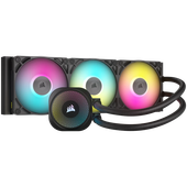 corsair icue link titan 360 rx rgb aio, 360mm radiator, liquid cpu cooler