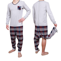 Śpiochy Alzheimer | body |męska piżama jednoczęściowa dla dorosłych M