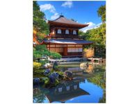 50X70CM KOLOROWY OGRÓD OBRAZ PION ŚCIAN