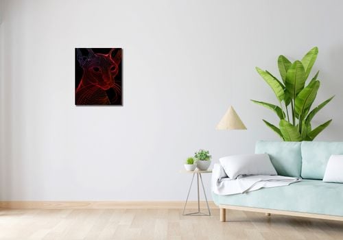 Obraz 40x50cm Cyfrowa Kocica na Arena.pl