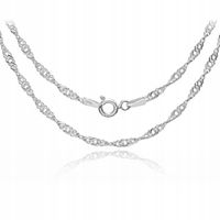 SINGAPUR SREBRNY ŁAŃCUSZEK 45 CM DAMSKI SREBRO 925