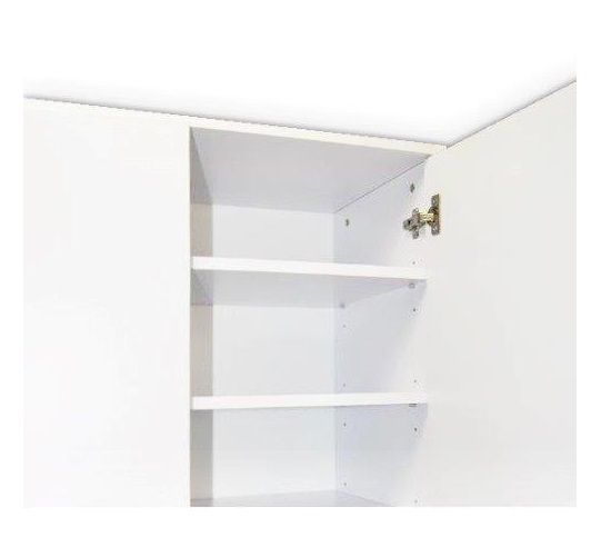 Szafa IDEA wysokość 160 cm Biały - szafka z półkami zdjęcie 4