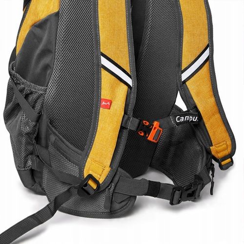WYGODNY WENTYLOWANY PLECAK MIEJSKI CAMPUS MULLACO | POJEMNOŚĆ 30L | ŻÓŁTY na Arena.pl