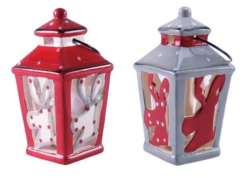 Latarnia led ceramiczna wys. 17 cm 475405 na Arena.pl