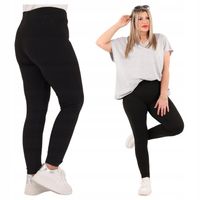 LEGINSY CZARNE ELASTYCZNE SPORTOWE WYSZCZUPLAJĄCE NA SIŁOWNIĘ DUŻE