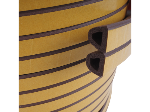 Uszczelka garażowa D 12x10 Brązowa 50m do bramy garażowej progowa solidna na Arena.pl