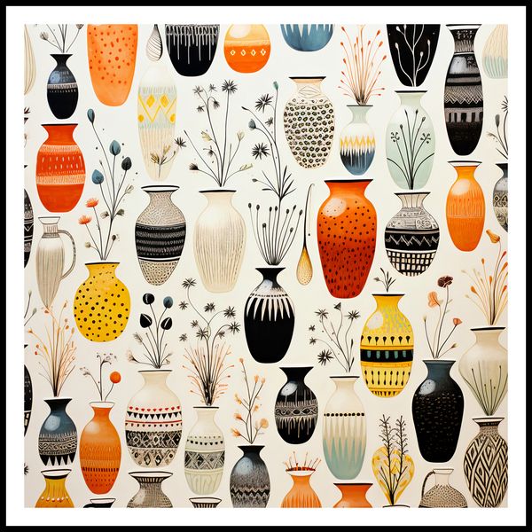 Plakat 80x80cm Symfonia Wazonów zdjęcie 3