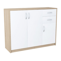 Komoda z szufladami, Classic, 110x35x85 cm, dąb sonoma, biel | TYLETEGOTU