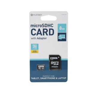 PLATINET microSDHC SECURE DIGITAL + ADAPTER SD 8GB class6 [40799]
