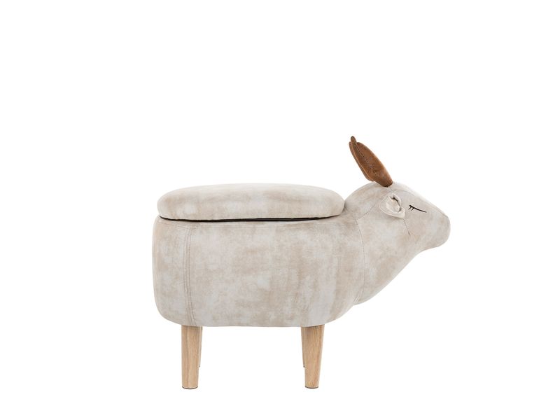 Pufa zwierzak ze schowkiem beżowa REINDEER zdjęcie 3