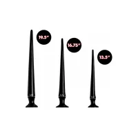 xr brands slim tapered - zestaw elastycznych stożkowych wtyczek, 3 szt.