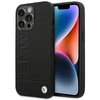 etui bmw bmhcp14xsllbk iphone 14 promax 6,7 czarny/black leather stamp
