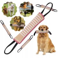 MOCNY SZARPAK DLA PSA GRUBY JUTOWY GRYZAK TRENINGOWY ZABAWKA APORT 57CM