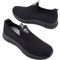 Buty sportowe damskie wsuwane czarne wygodne