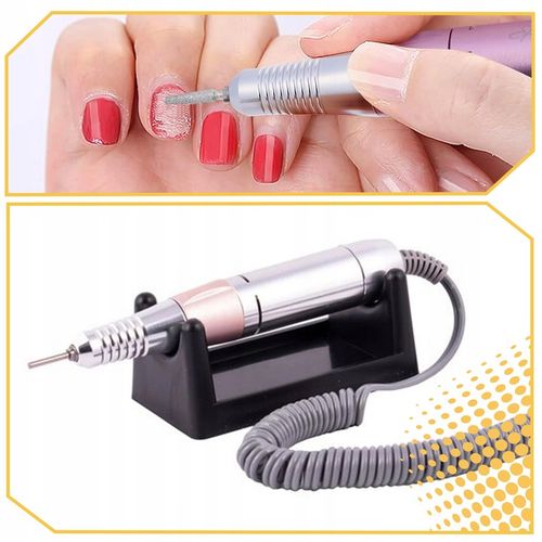 FREZARKA DO PAZNOKCI 65W MANICURE PEDICURE PROFESJONALNA MOCNA + FREZY na Arena.pl
