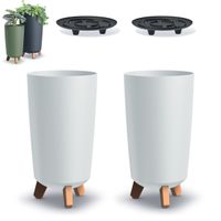 2x Doniczka okrągła na nóżkach GRACIA TUBUS DGTL200