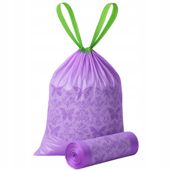 Worki Na Śmieci 20l Zapachowe TSG-645 Z Taśmą Wiązane Lawendowe 90szt.