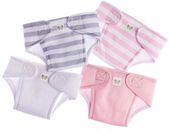 Pieluszki dla lalek - zestaw 4 pieluszek dla dziewczynki - Berenguer 81003