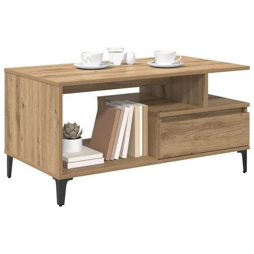 Stolik kawowy with Drawer dąb artisan 90 x 49 x 45 cm na Arena.pl