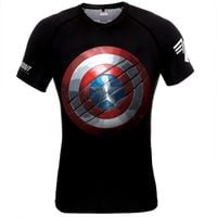 Poundout - Rashguard short Marvel Captain America S