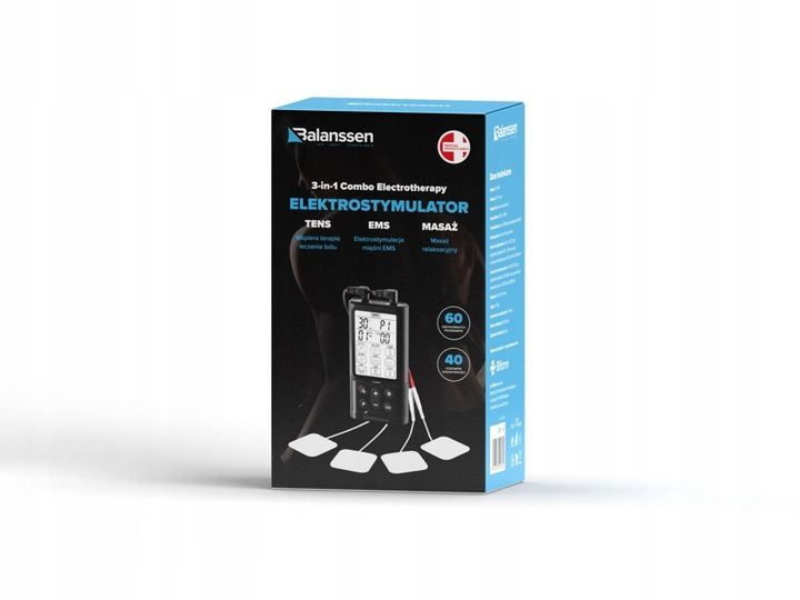 ELEKTROSTYMULATOR BALANSSEN 3 IN 1 TENS EMS MASAŻ zdjęcie 8