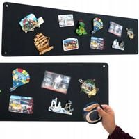 Tablica magnetyczna CZARNA na magnesy turystyczne 80x22cm 1szt.