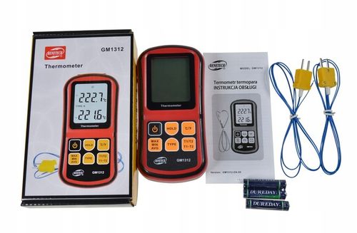 CYFROWY TERMOMETR 2x TERMOPARA TYPU K -50 do 1372 na Arena.pl