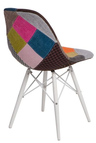 Krzesło P016W Patchwork kolorowy/white na Arena.pl