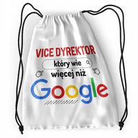 Plecak Dla Vice Dyrektora Sportowy Szkolny Worek Z Nadrukiem Ze Zdjęciem