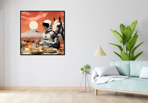 Plakat 100x100cm Obiad na Marsie na Arena.pl