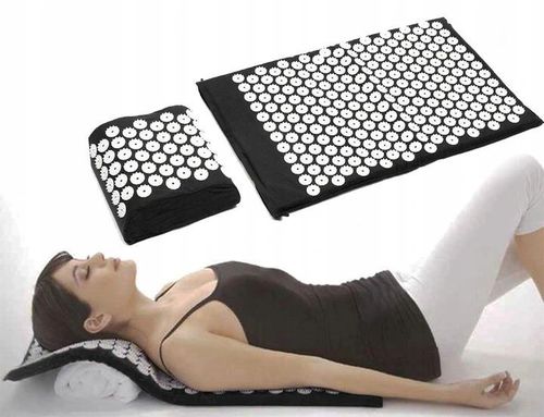 MATA DO AKUPRESURY CZARNA + PODUSZKA na Arena.pl