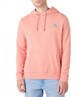 WRANGLER RAINBOW HOODIE MĘSKA BLUZA Z KAPTUREM LOGO SPICED CORAL W6H8HAX6Y L