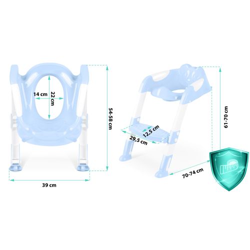 Nakładka na sedes z drabinką koala Ricokids 729100 niebieska na Arena.pl