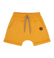 Krótkie spodenki chłopięce musztardowe 122
