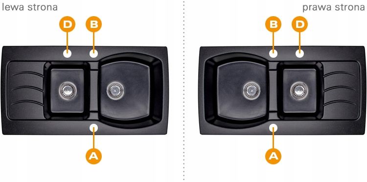 ZLEW ZLEWOZMYWAK GRANIT 8 kolorów 95x50 + SYFON zdjęcie 10