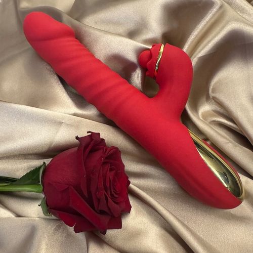 Wibrator Damski Duży Obrotowo Posuwisty Masażer 10 Trybów Wibracji 3w1 na Arena.pl