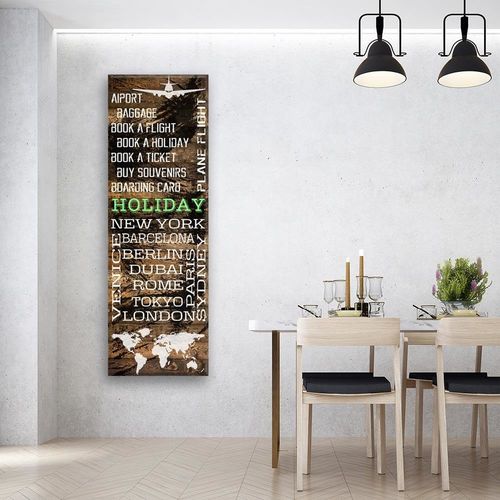 Obraz na płótnie - Canvas, Sentencja z samolotem 30x90 na Arena.pl