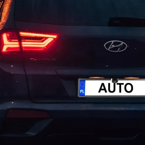 KAMERA COFANIA Z LED W RAMCE TABLICA REJESTRACYJNA na Arena.pl