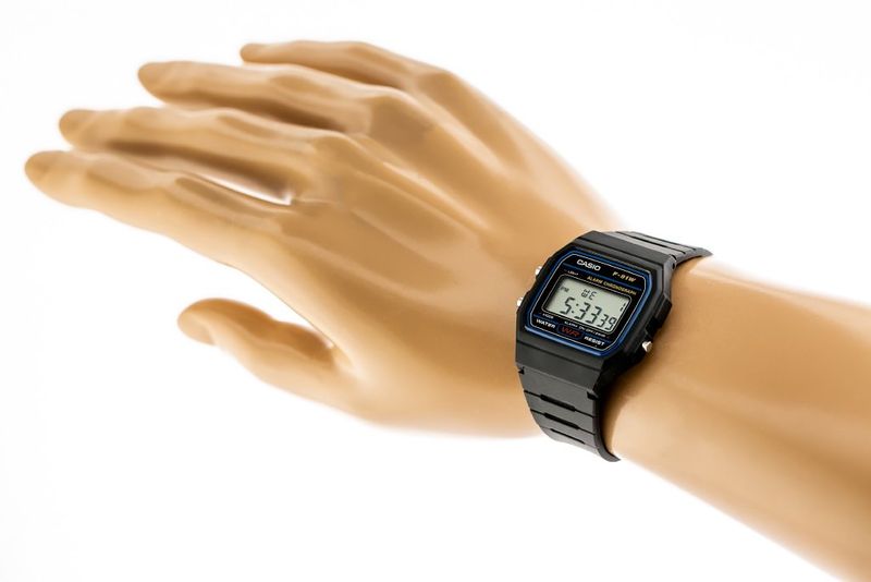 ZEGAREK MĘSKI CASIO F-91W-1YER (zd086a) - KLASYKA + BOX zdjęcie 5