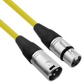 Kabel przewód mikrofonowy XLR XLR 6 m 0,22 mm AWG 24 żółty
