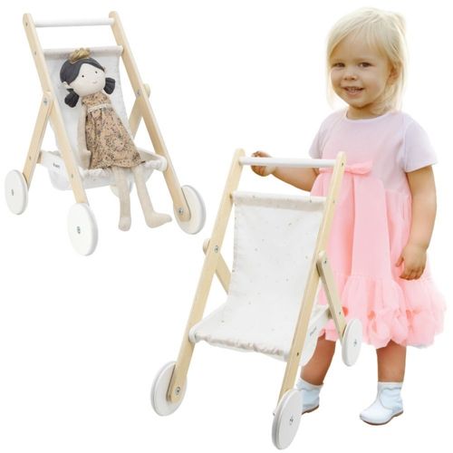 VIGA PolarB Drewniany Wózek dla Lalek na Arena.pl