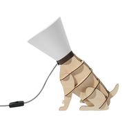 Lampa stołowa jasne drewno ISNA