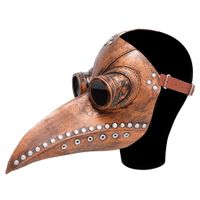 maska doktora plagi, steampunk, z długim dziobem, przebranie, halloween
